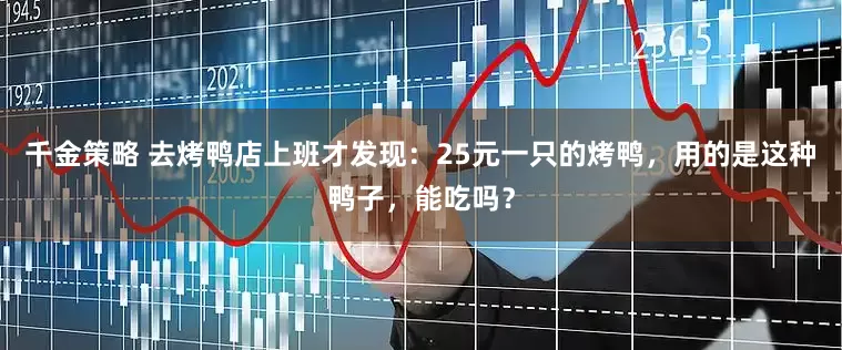 千金策略 去烤鸭店上班才发现：25元一只的烤鸭，用的是这种鸭子，能吃吗？
